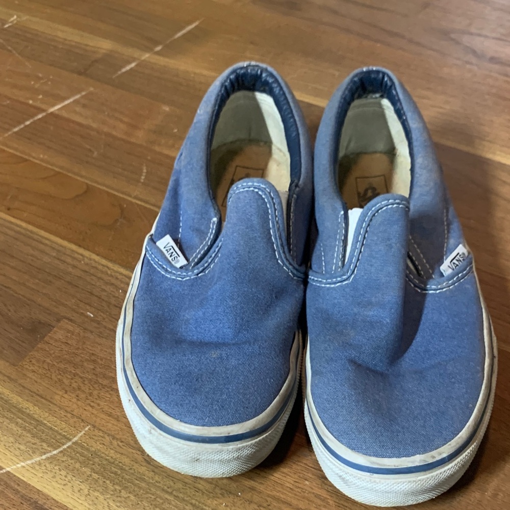 Vans Kids Classic Blue Slip-On Sneakers